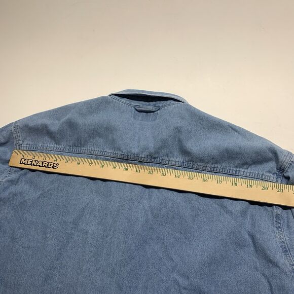 Sierra Pacific Denim Shirt VTG Blue Pagosa Springs CO Single Stitch Embroidered - Picture 11 of 15